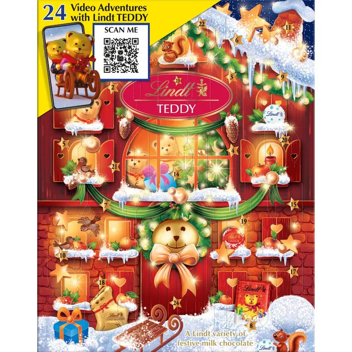 Lindt Teddy Advent Calendar 250g Whitehall Garden Centre