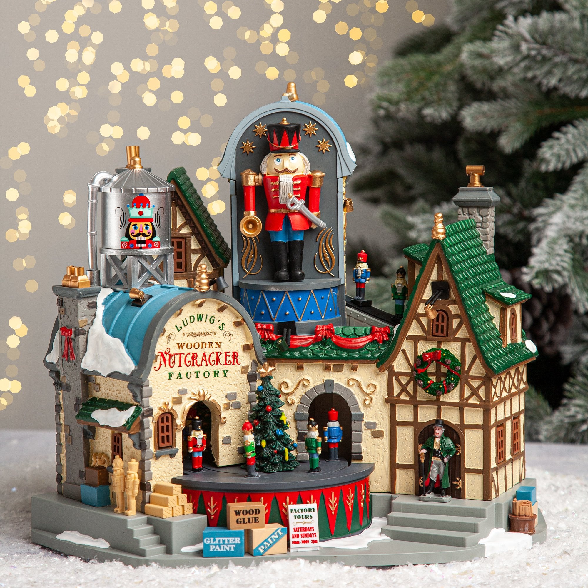 Lemax Ludwigs Wooden Nutcracker Factory Whitehall Garden Centre