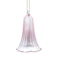 Clear Pink Glass Bell