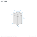 Kettler Gas Bottle Storage Stool / Side table