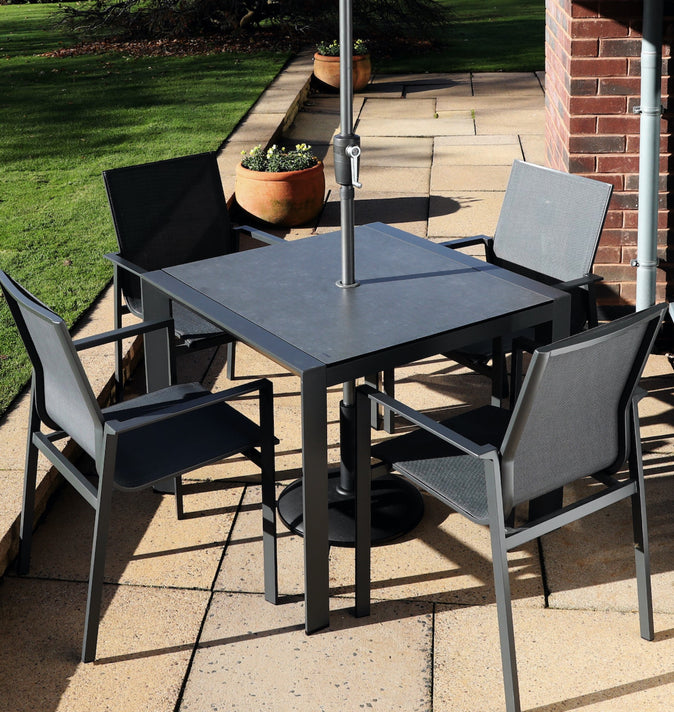Supremo Livorno 4 Seat 90cm Square Dining Set