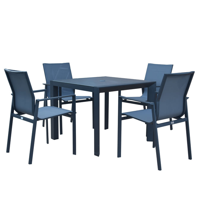 Supremo Livorno 4 Seat 90cm Square Dining Set