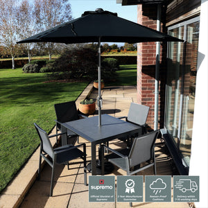 Supremo Livorno 4 Seat 90cm Square Dining Set