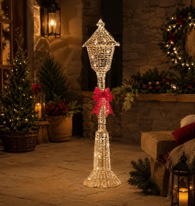 GlitterTwist Lamp Post 90cm Gold