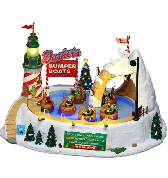 Lemax Dashers Bumper Boats