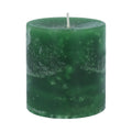Dark Green Pillar Candle, Small