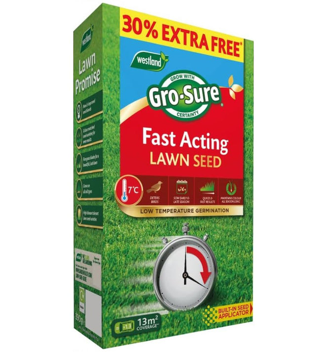 Westland Fast Acting Lawn Seed 30m + 20% Free