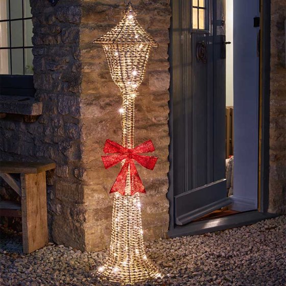GlitterTwist Lamp Post 150cm Gold