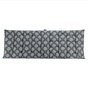 Bench Seatpad Blue Linen Look