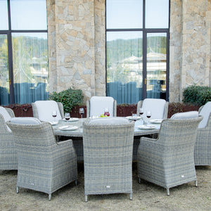 Supremo Cotswold 8 Seat Oval Dining Set