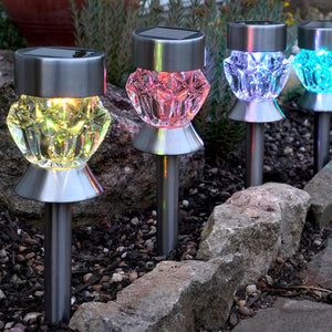 Crystal Solar Light 4 Pack