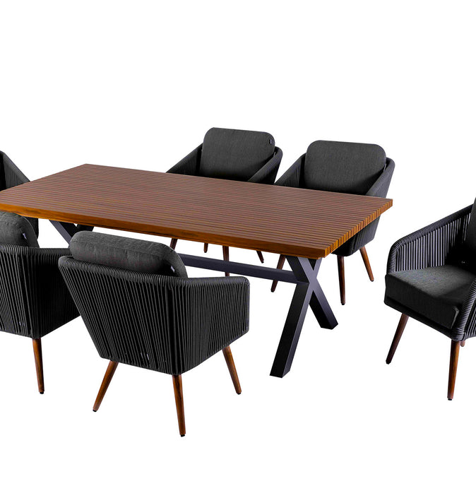 Etna 6 Seat Rectangular Dining Set