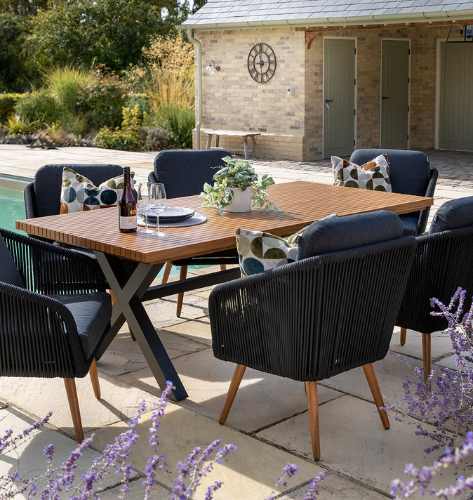 Etna 6 Seat Rectangular Dining Set