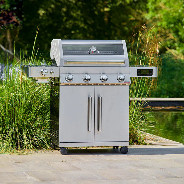 Grillstream Gourmet Hybrid 4 Burner BBQ with Built in Smart Thermometer