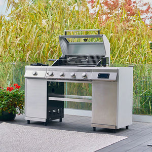 Grillstream Deluxe Island 4 Burner BBQ with Built in Smart Thermometer