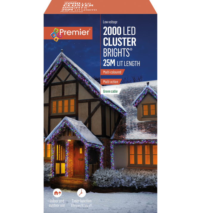 2000 ClusterBrights Lights Multi-Coloured