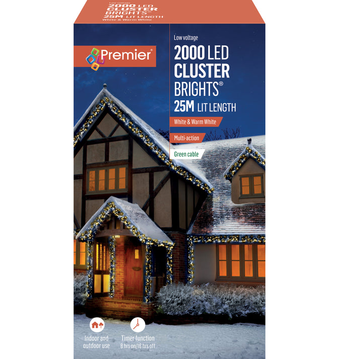 2000 ClusterBrights Lights Cool & Warm White