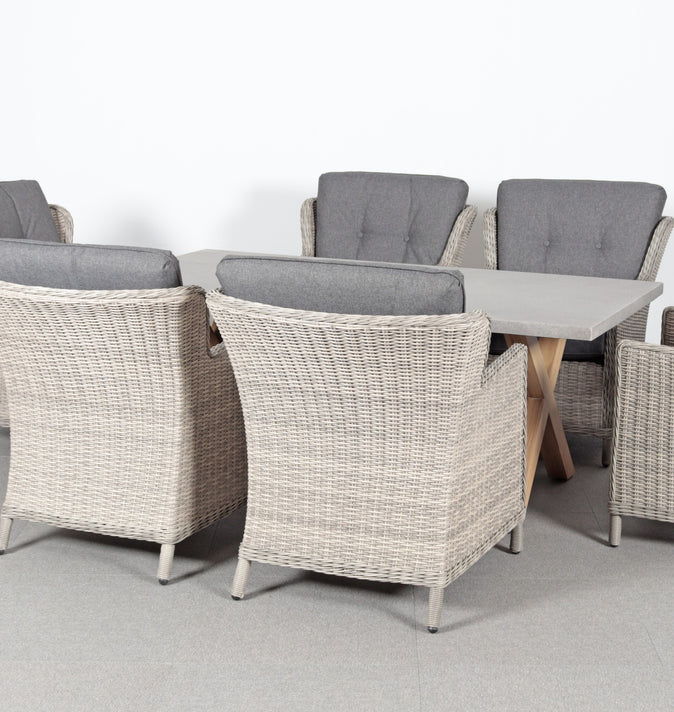 Supremo Lagos 6 Seat Rectangular Dining Set