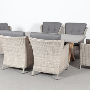 Supremo Lagos 6 Seat Rectangular Dining Set