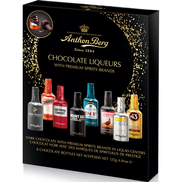Anthon Berg Dark Chocolate Assorted Liqueurs 8pack 125g