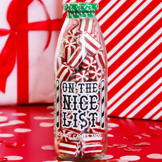On The Nice List (Candy Canes) Bottle