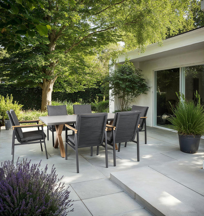Supremo Polperro 6 Seat Rectangular Dining Set