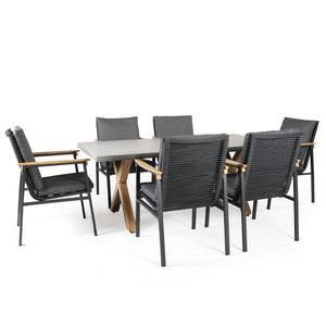 Supremo Polperro 6 Seat Rectangular Dining Set