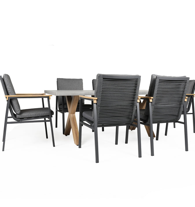 Supremo Polperro 6 Seat Rectangular Dining Set
