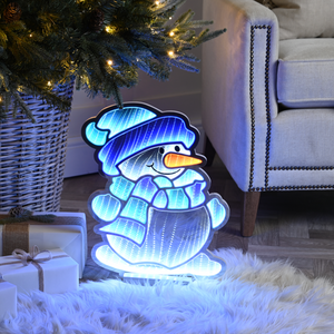 Infinity Snowman Blue 40cm