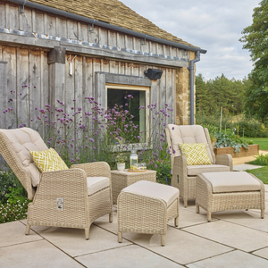 Bramblecrest Somerford Deluxe Recliner Set with 2 Footstools & Ceramic Coffee Table