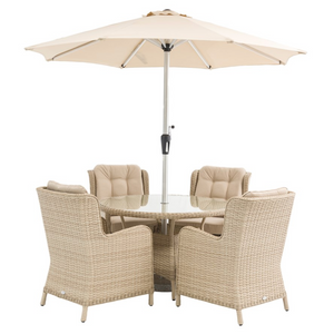 Bramblecrest Somerford 4 Seat Round Dining Set