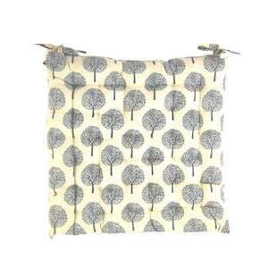 Square Seatpad Cream Linen Look