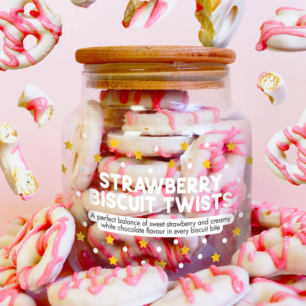 Strawberry Biscuit Twist Jar
