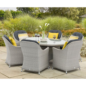 Bramblecrest Wentworth 6 Seat Elliptical Dining Set