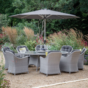 Bramblecrest Wentworth 8 Seat Elliptical Dining Set