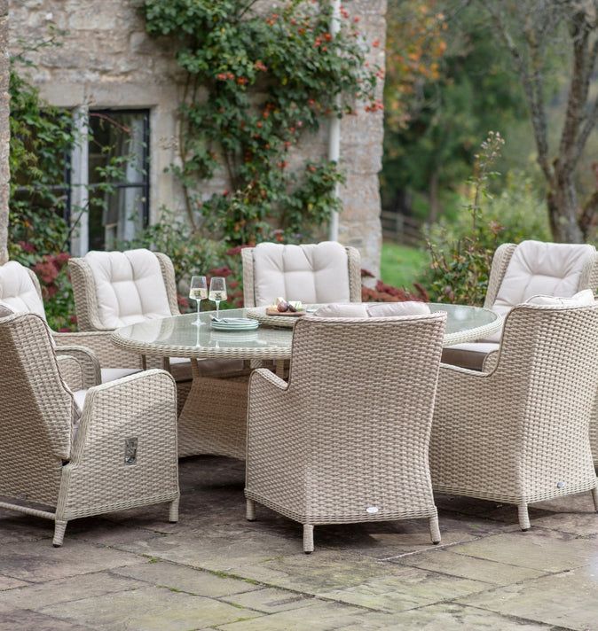 Bramblecrest Somerford 8 Seat Elliptical Dining Set