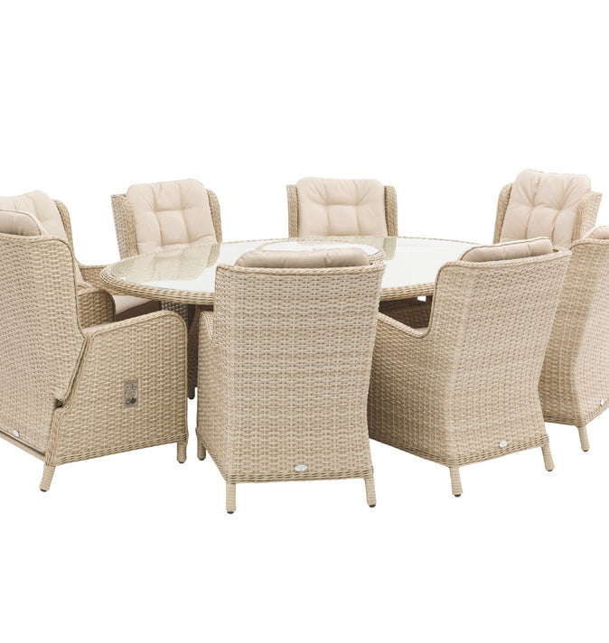 Bramblecrest Somerford 8 Seat Elliptical Dining Set