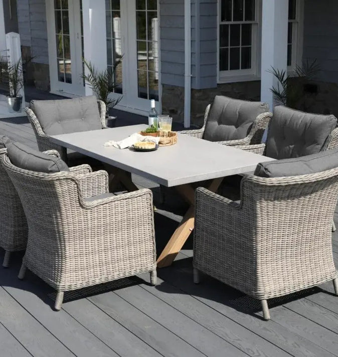 Supremo Lagos 6 Seat Rectangular Dining Set