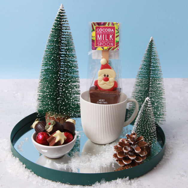 Christmas Santa Milk Hot Chocolate Spoon