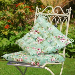 Square Seatpad  Vintage Rose