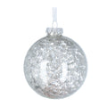 Silver Stars Filled Glass Ball