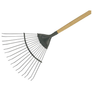Kent & Stowe Carbon Steel Long Handled Lawn/Leaf Rake