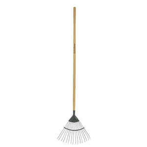 Kent & Stowe Carbon Steel Long Handled Lawn/Leaf Rake