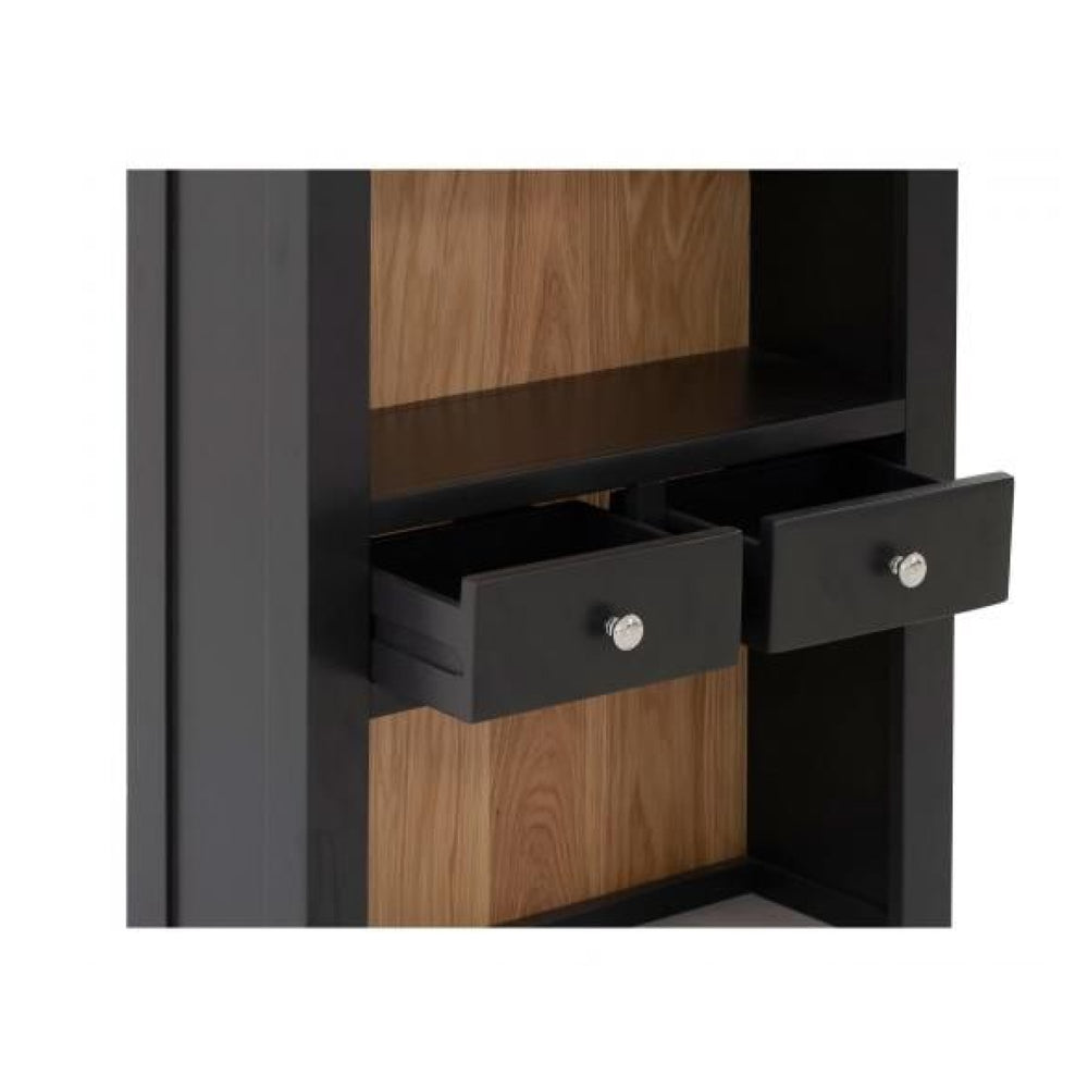 Vancouver Compact 2 Drawer Hutch Black/Grey – Whitehall Garden Centre