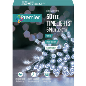 Premier 50 Battery Operated Timelights Cool White