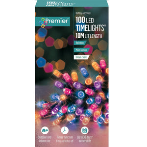 Premier 100 Battery Operated Timelights Rainbow