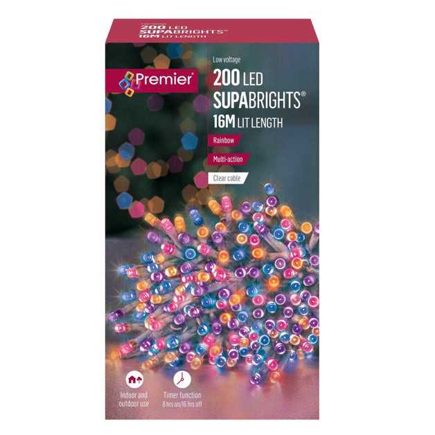 Premier 200 Battery Operated Timelights Rainbow