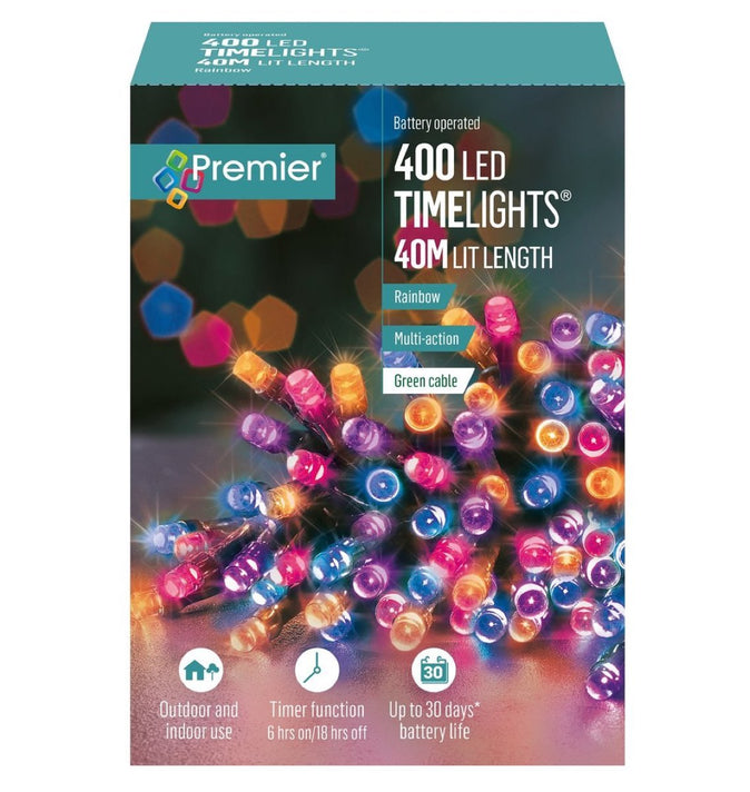 Premier 400 Battery Operated Timelights Rainbow