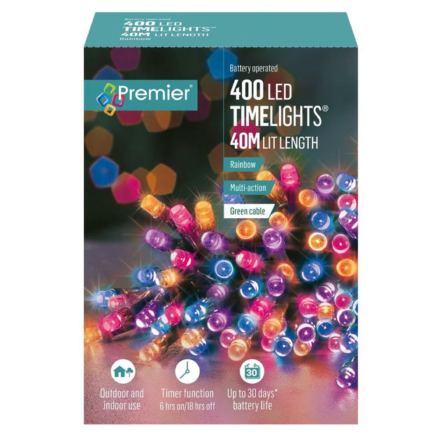 Premier 400 Battery Operated Timelights Rainbow