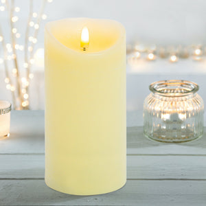 Textured Flicker Candle 18cm